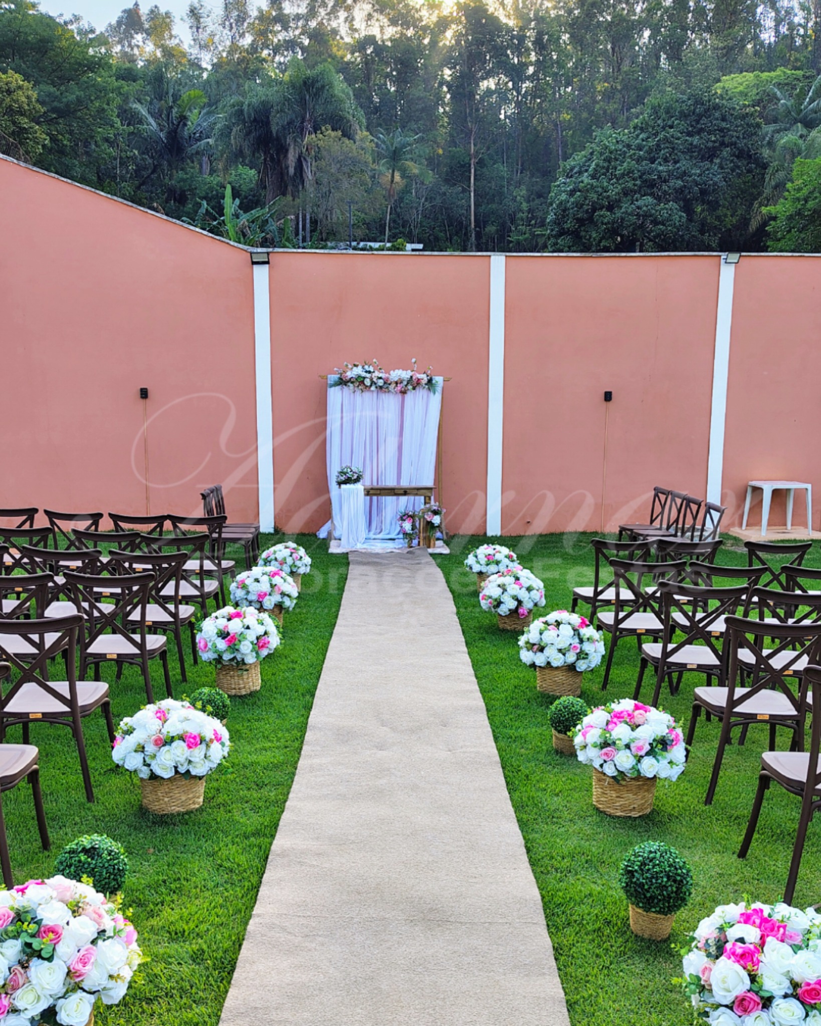 Decoração cerimônia vasos cachepô